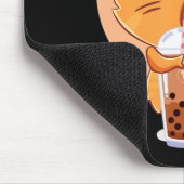 キャットボバティーバブルかわいい日本のアニメギフトギアー マウスパッド (コーナー)