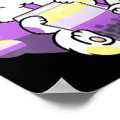 キャットボバティーバブルティーアニメかわいい猫キッズギル ポスター (角)