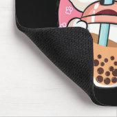 キャットボバティーバブルティーアニメかわいい猫キッズティー マウスパッド (コーナー)