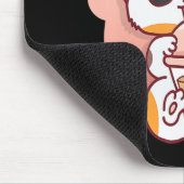 キャットボバ茶バブルティーかわいいアニメ女の子のための猫 マウスパッド (コーナー)