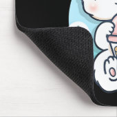 キャットボバ茶バブルティーかわいいアニメ日本の猫 マウスパッド (コーナー)