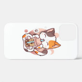 キャットボバ茶バブルティーアニメかわいい寧子 Case-Mate iPhoneケース (裏面 (横))