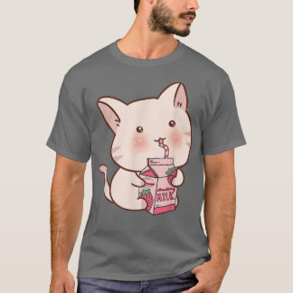 キャットボバ茶バブルティーアニメかわいいNeko573 Tシャツ