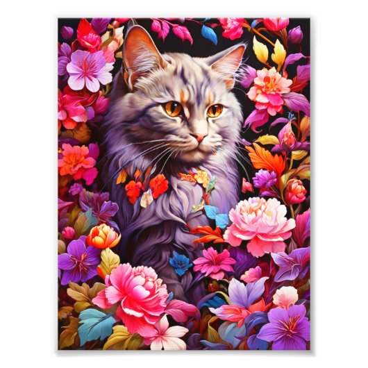 キャットポスター – Wall Art Decor フォトプリント (正面)