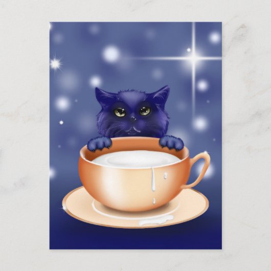 キャットポストカードの共有 ポストカード (正面)