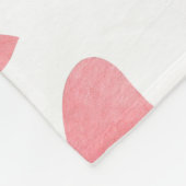 キャットポーズウォーターカラーパターン フリースブランケット (角)