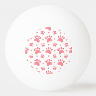 キャットポーズウォーターカラーパターン 卓球ボール