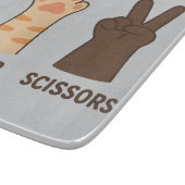 キャットポーズロック紙はさみ カッティングボード (角)