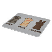 キャットポーズロック紙はさみ カッティングボード (角)