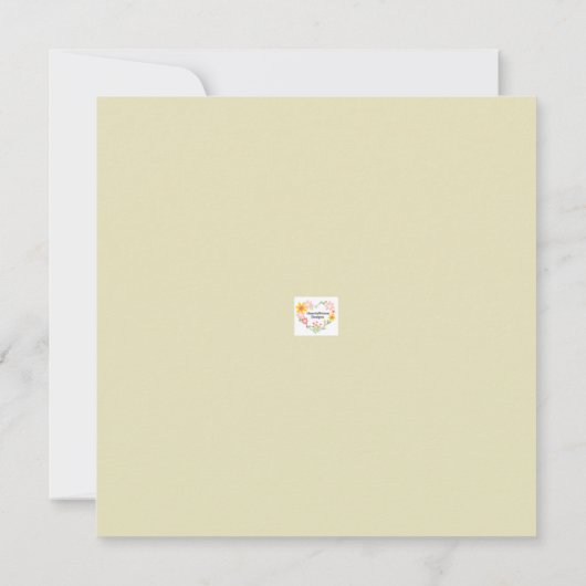 キャットポートレートアートデザインサンキューカード サンキューカード (裏面)