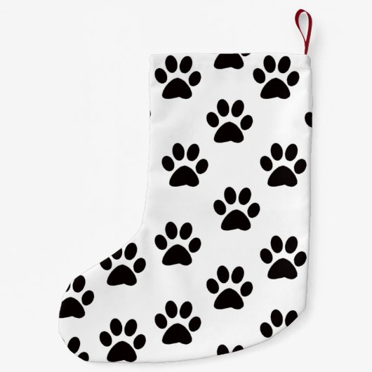 キャットポーパーソナライズされたププリントクリスマスストッキング スモールクリスマスストッキング (裏面)