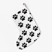 キャットポーパーソナライズされたププリントクリスマスストッキング スモールクリスマスストッキング (裏面 (吊り時))