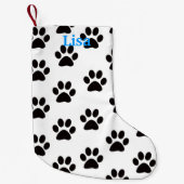 キャットポーパーソナライズされたププリントクリスマスストッキング スモールクリスマスストッキング (正面)