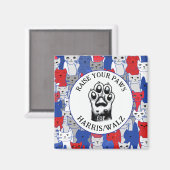 キャットポーフォーハリス/ウォルズデザイン マグネット (正面/裏面)