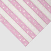 キャットポープリント淡い色のオンブルー&アンティークホワイトストライプ 薄葉紙 (詳細)