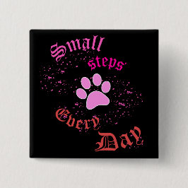 キャットポーボタン |毎日の小さなステップ 缶バッジ