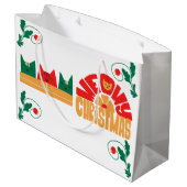 キャットマイクリスマスホリデイ抱き枕 ラージペーパーバッグ (裏面アングル)