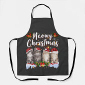 キャットマイファミリーマッチングクリスマスパジャマスサンタ エプロン (正面)