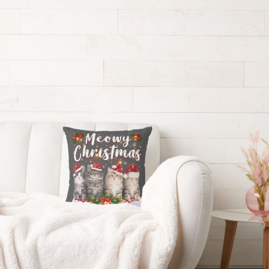 キャットマイファミリーマッチングクリスマスパジャマスサンタ クッション (ソファ)