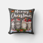 キャットマイファミリーマッチングクリスマスパジャマスサンタ クッション (正面)