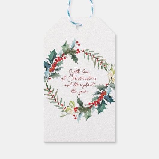 キャットマイリトルクリスマスタイムホリデーギフトラベル ギフトタグ (裏面)