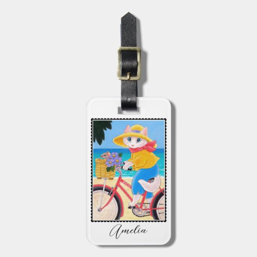 キャットマウス最高のフレンズ自転車カスタム ラゲッジタグ (正面縦)