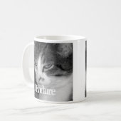 キャットマグのクラビー「我慢」 コーヒーマグカップ (正面左)