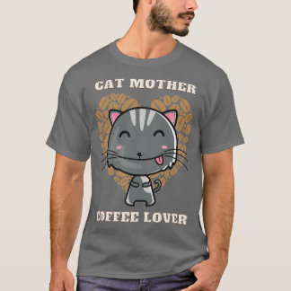 キャットマザーコーヒー好き24 Tシャツ