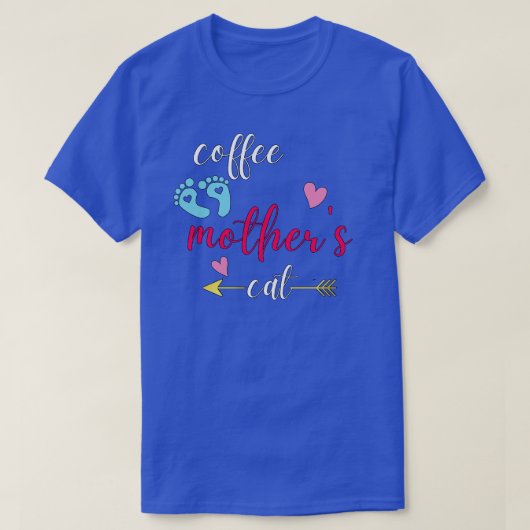 キャットマザーコーヒー愛好家145 Tシャツ (デザイン正面)