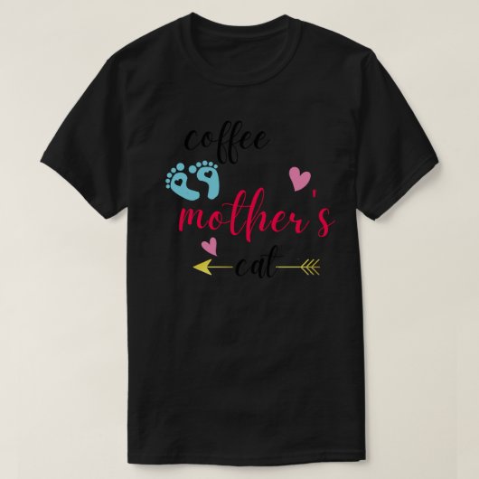 キャットマザーコーヒー愛好家162 Tシャツ (デザイン正面)