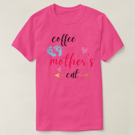 キャットマザーコーヒー愛好家183 Tシャツ (デザイン正面)
