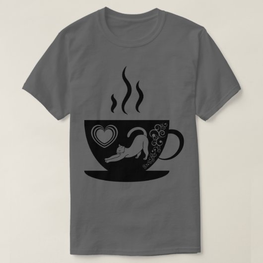 キャットマザーコーヒー愛好家200 Tシャツ (デザイン正面)