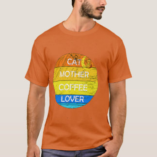 キャットマザーコーヒー愛好家74 Tシャツ