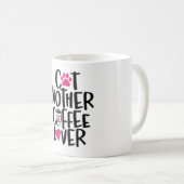 キャットマザー、コーヒー好き。コーヒーマグ コーヒーマグカップ (正面右)