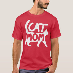 キャットママギフトおもしろいデザインキャットマモダンママザーM Tシャツ