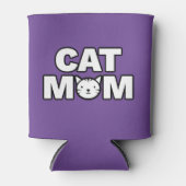 キャットママクーラーボックス（紫） 缶クーラー (正面)