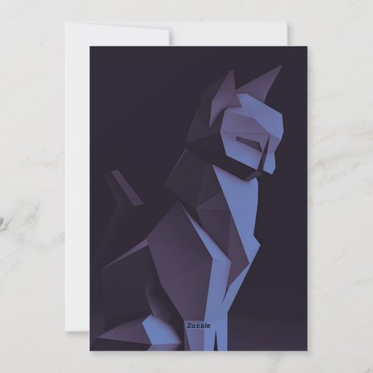 キャットママパパ |かわいい猫グラフィック シーズンカード (裏面)