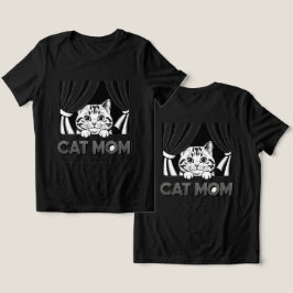 キャットマママブラックTシャツ トライブレンドTシャツ