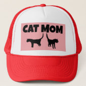 キャットマママボールキャップレッドハット キャップ (正面)