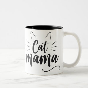 キャットママママグカップ猫好き ツートーンマグカップ