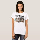 キャットママ |フォトコラージュ3 Tシャツ (正面フル)