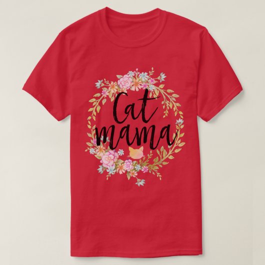 キャットママ Tシャツ (デザイン正面)