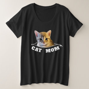 キャットママTシャツ プラスサイズTシャツ