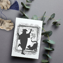 キャットマムシックおもしろいミニマリスト大学 カード