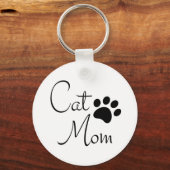 キャットマムポープリントことわざ キーホルダー (正面)