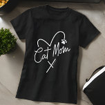 キャットマモダンムよくはしゃぐハートとおもしろいタイポグラフィ Tシャツ<br><div class="desc">本クラシックシンプルデザインは、おもしろいスクリプトタイポグラフィから構成されよくはしゃぐる</div>
