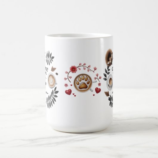 キャットマモーフィングマグ – 15 oz魔法コーヒーカップ モーフィングマグカップ (中央)