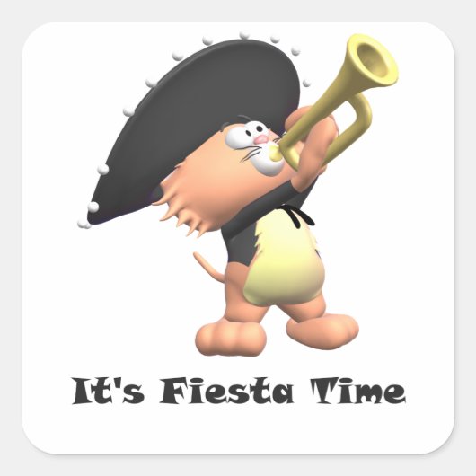 キャットマリアチブラックフィエスタタイム スクエアシール (正面)