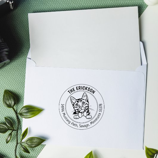 キャットマンチキンファミリー差出人住所 ラバースタンプ