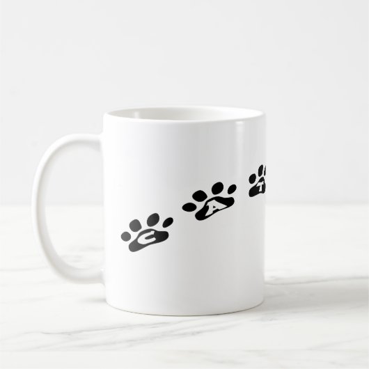 キャットマンブラックポーズ コーヒーマグカップ (左)